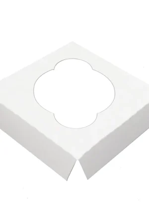 Premium O'Creme White Cardboard Insert for Cupcake, 1 Cavity - Case Of 100