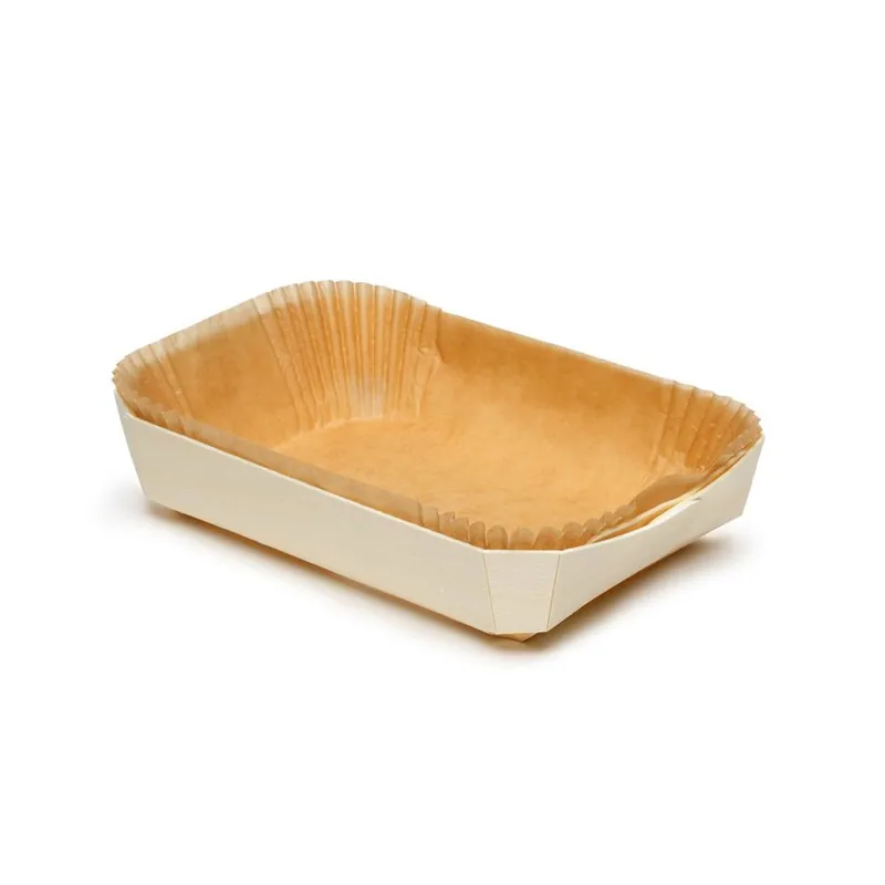 Panibois Bakeable Wooden Sir Basket 8-1/4" x 5 3/4" x 1-1/2" - Case of 100 Order Now