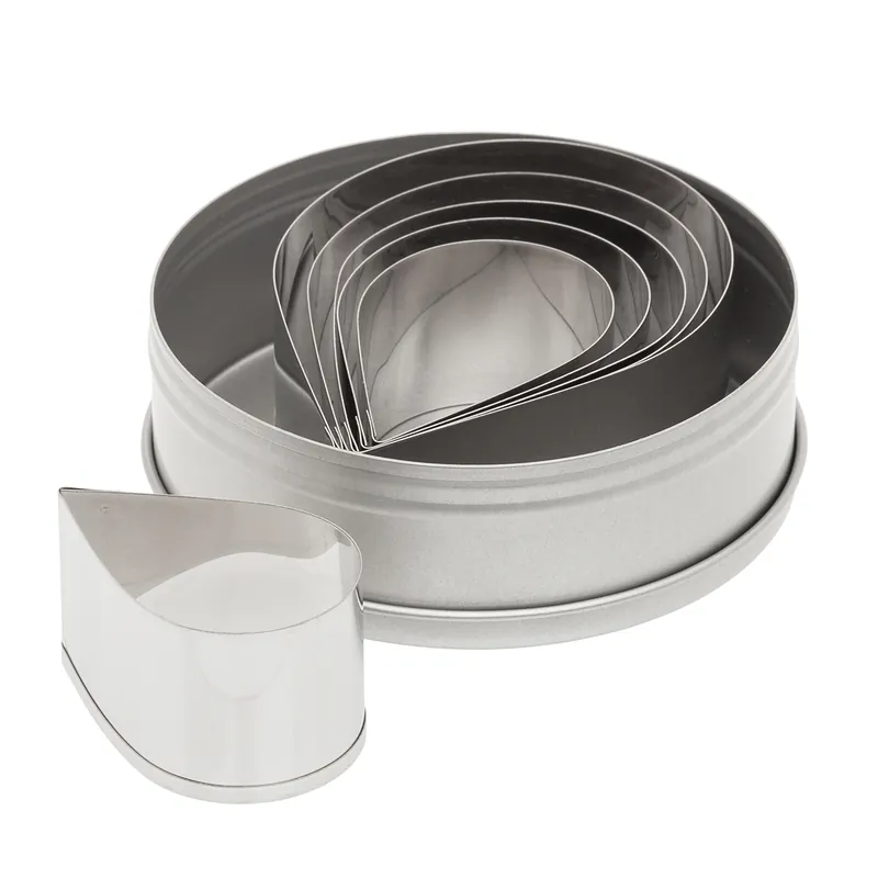 Next Day Delivery Ateco Plain Teardrop Cutters, Set of 6