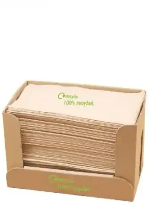 1 Ply Recycled Kraft Napkin 32 x 30cm Same Day Shipping