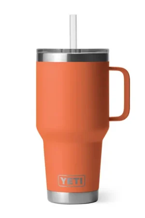 Yeti 35 Ounce Rambler Mug with Straw Lid - High Desert Clay Sale