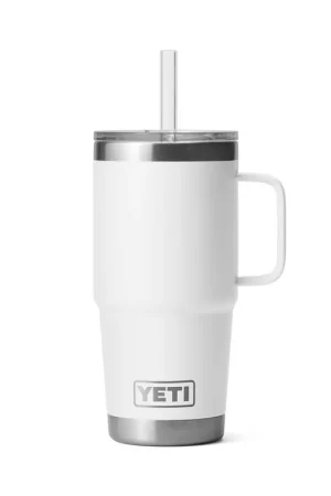 Yeti 25 Ounce Rambler Mug with Straw Lid - White Editor’s Pick