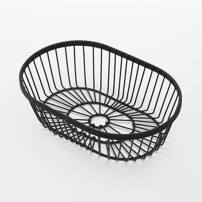 Black Wire Baskets - WBBV90 Fast Shipping