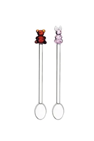 Spoon set 2 pcs, with bunny and bear Reduced Price