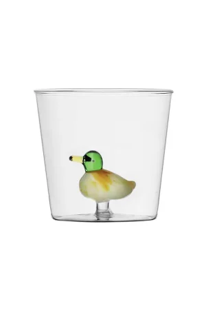 Water glass with duck Don’t Miss Out