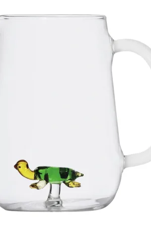Last Chance Jug with green turtle