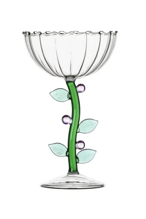 Must Have Champagne bowl optic with pink flower