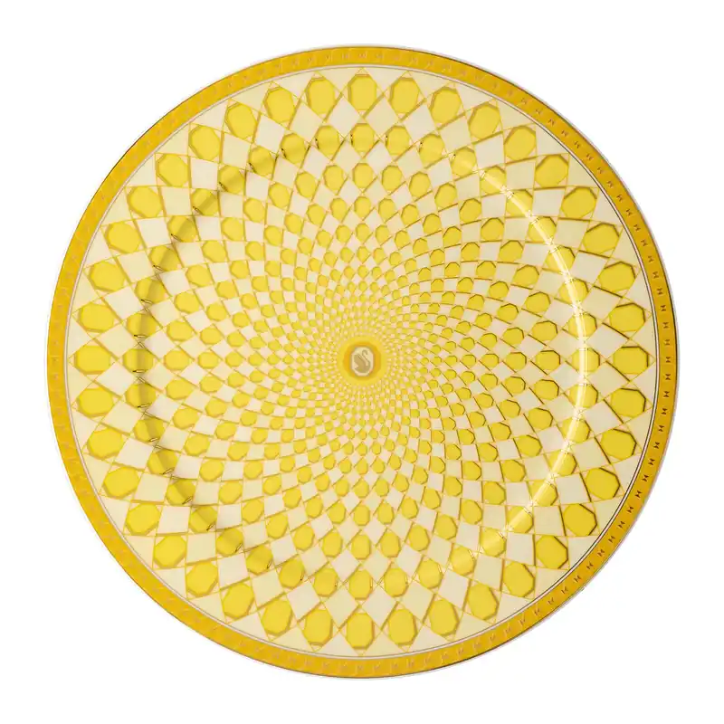 Don’t Miss Out Rosenthal Porcelain, Service Plate, 13 inch, Swarovski SIGNUM Jonquil