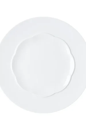 Affordable Rosenthal Porcelain, Plate flat, 11 inch, shiny, Sonetto Bianco