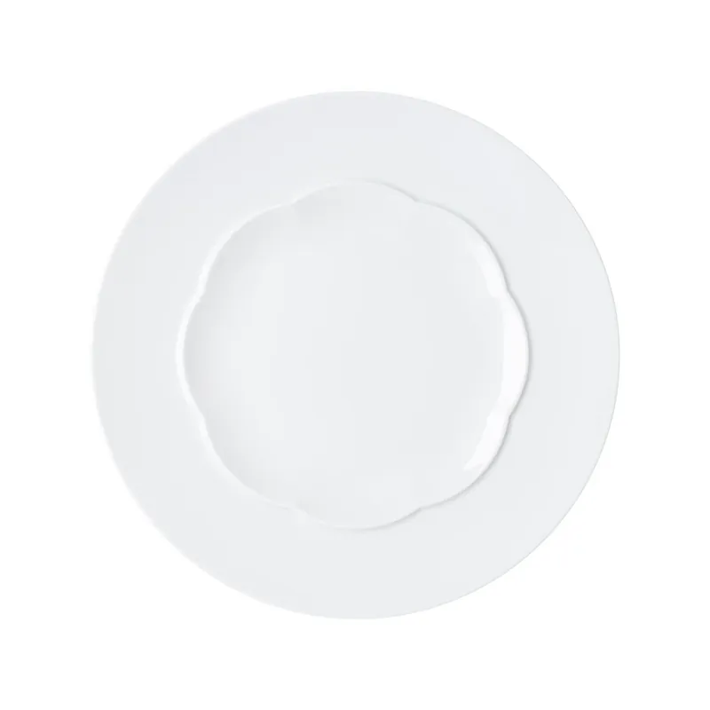 Affordable Rosenthal Porcelain, Plate flat, 11 inch, shiny, Sonetto Bianco