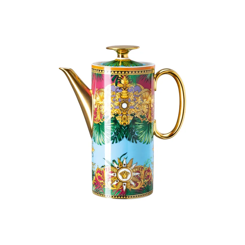 Rosenthal Porcelain, Coffee Pot, 50 oz, Versace Jungle Animalier Jungle Animalier Direct From Manufacturer