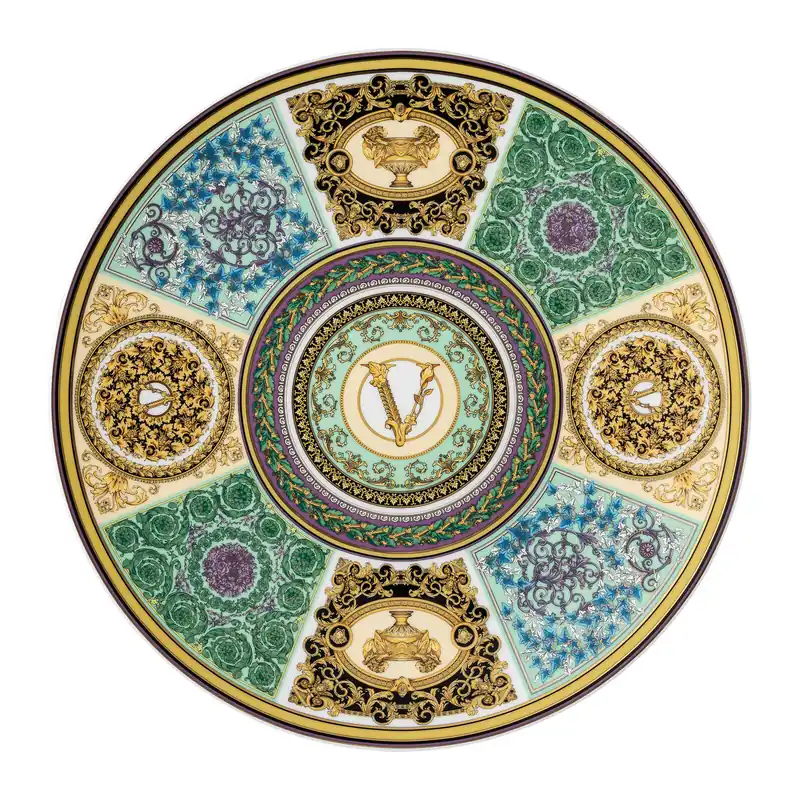 Rosenthal Porcelain, Service Plate, 13 inch, Barocco Mosaic Barocco Mosaic Warranty Included