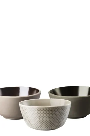 3 Piece Cereal Bowl Set |Junto Porcelain & Stoneware| Rosenthal Limited Offer