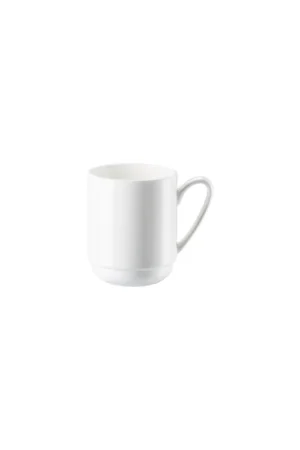 Affordable Rosenthal Porcelain, Mug, Ø 2 3/4 inch - h 3 1/2 inch - 10 3/4 oz, Jade Bone China Weiss