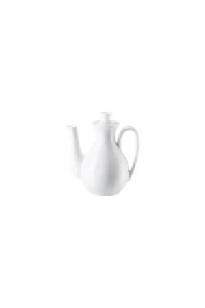 Warranty Included Rosenthal Porcelain, Vinegar/oil bottle, Ø 3 1/2 inch - h 4 inch - 3 1/2 oz, Jade Bone China Weiss